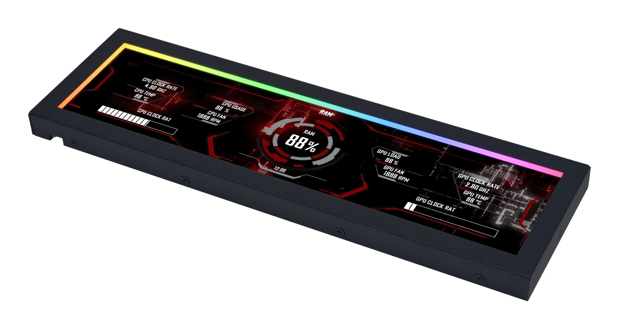 Lian Li Universal Screen, 8.8", Black