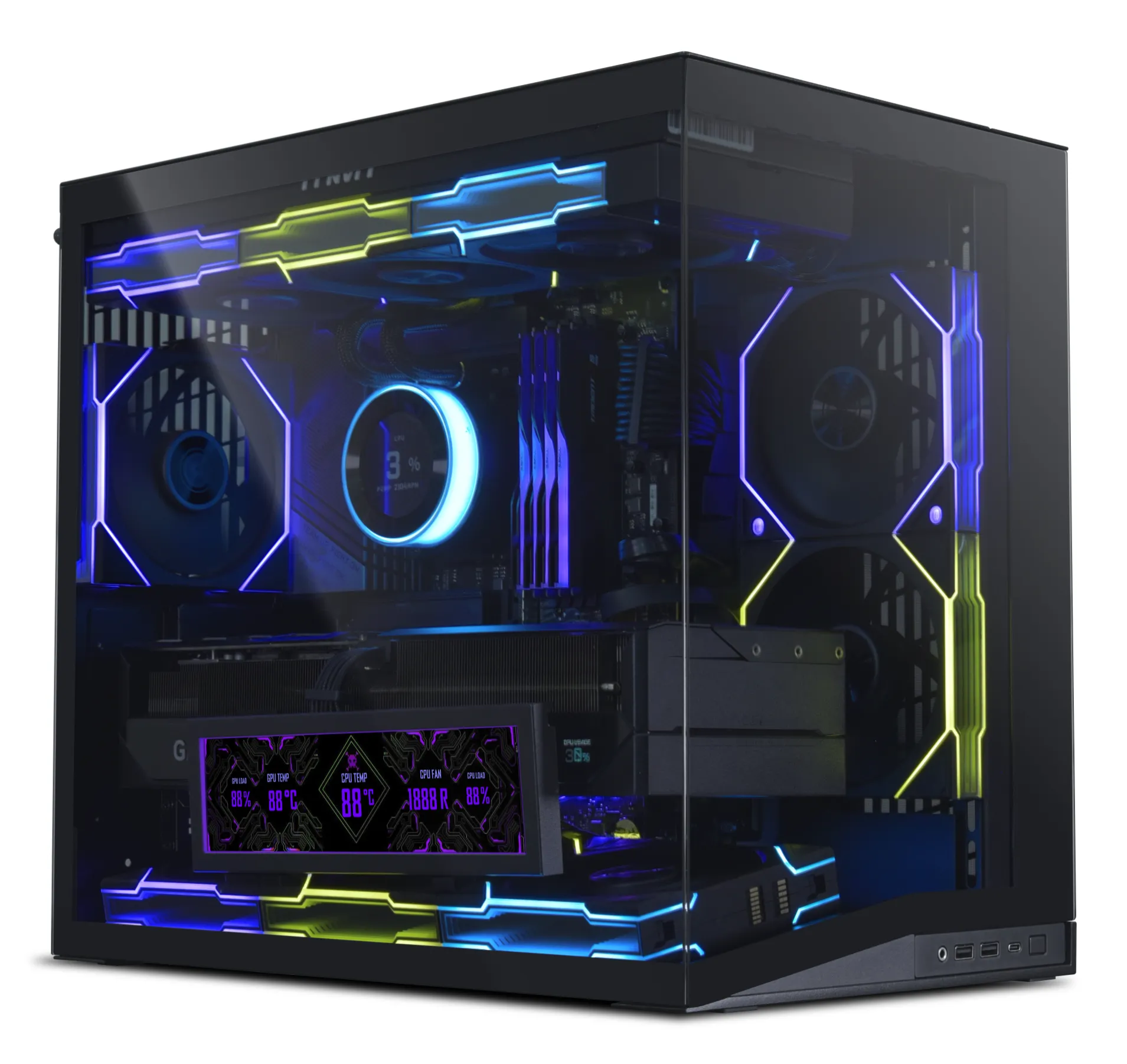 Lian Li Universal Screen, 8.8", Black