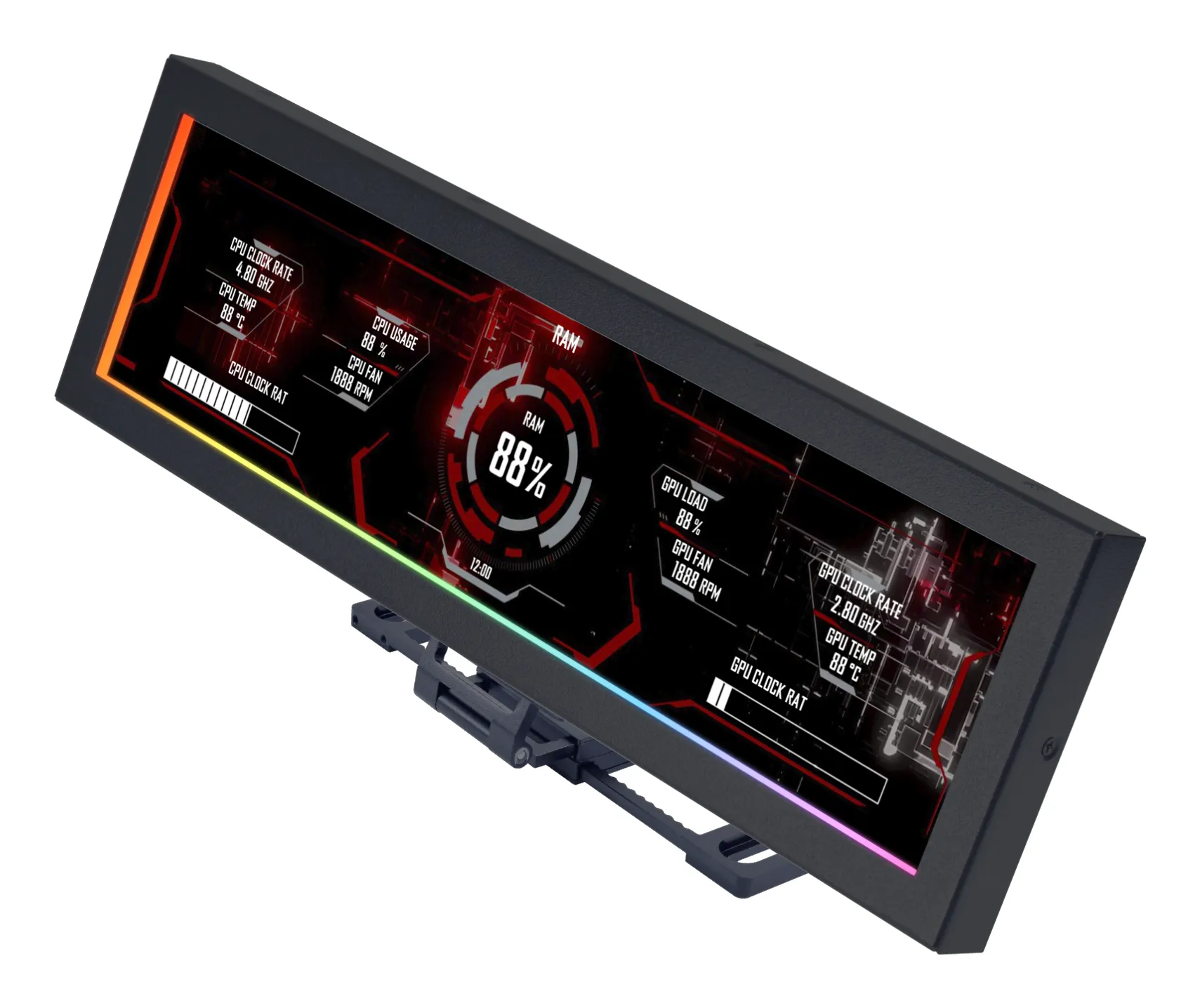 Lian Li Universal Screen, 8.8", Black