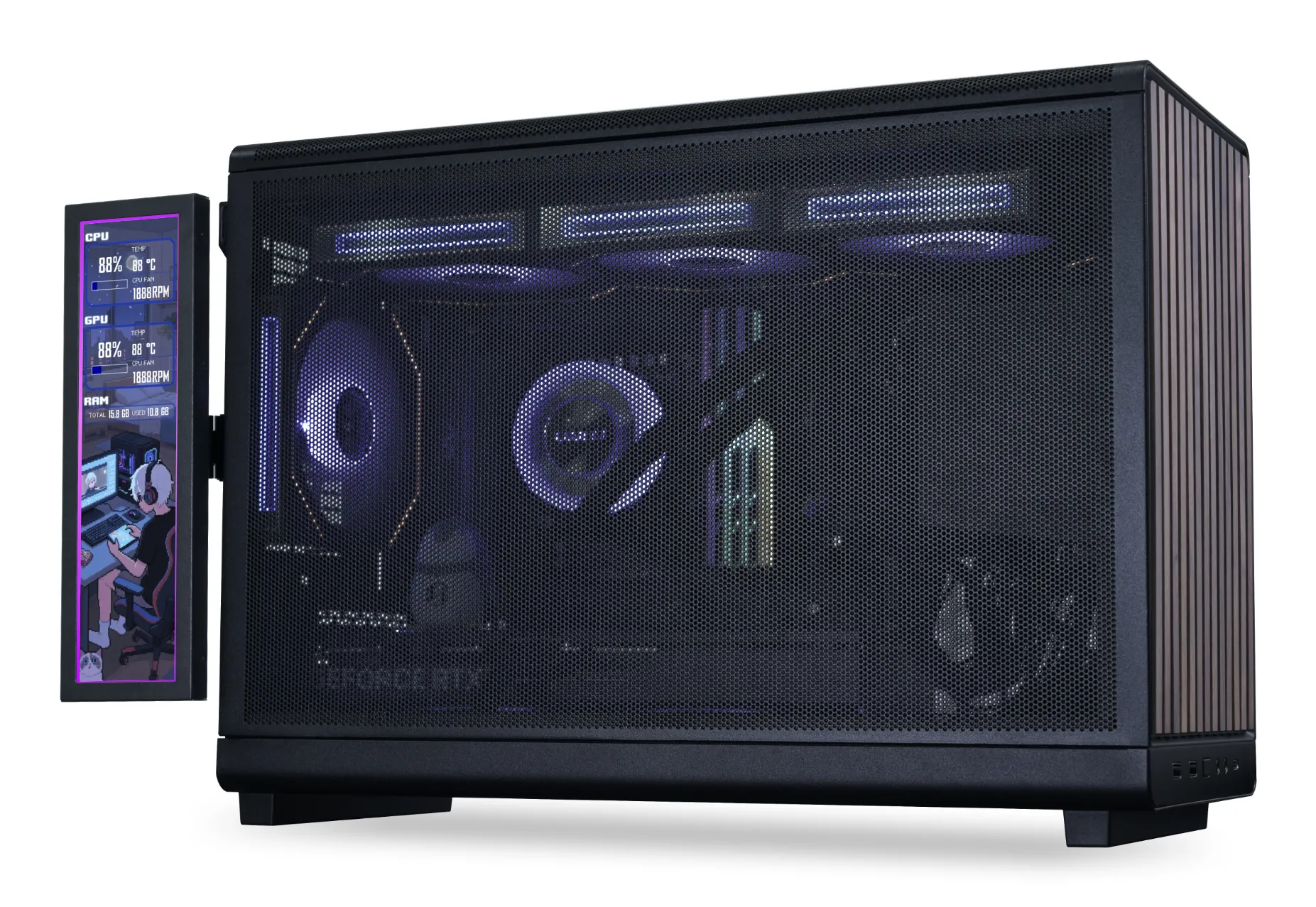 Lian Li Universal Screen, 8.8", Black