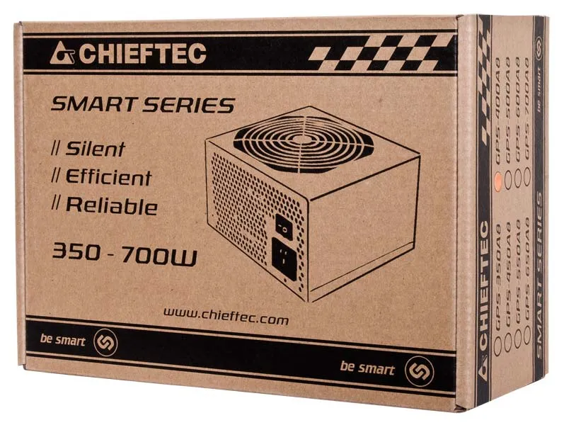 Chieftec Smart Series GPS-700A8 700W -virtal&auml;hde, 80 Plus