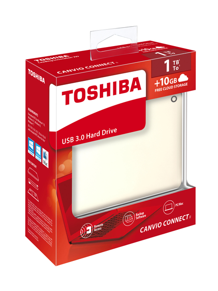 Toshiba Canvio Connect II 1 TB ‐ulkoinen kovalevy