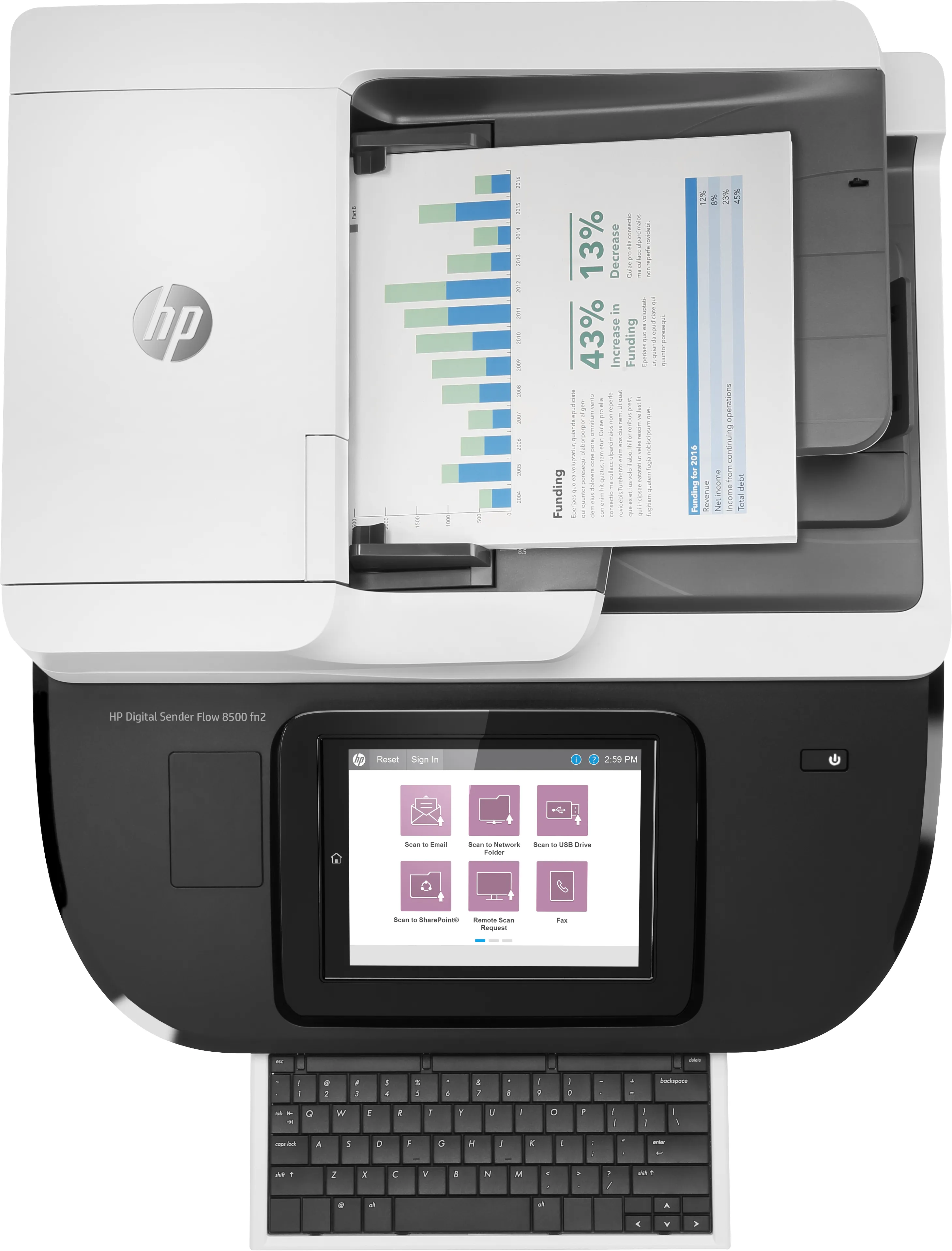 HP Digital Sender Flow 8500 Fn2 Scanner