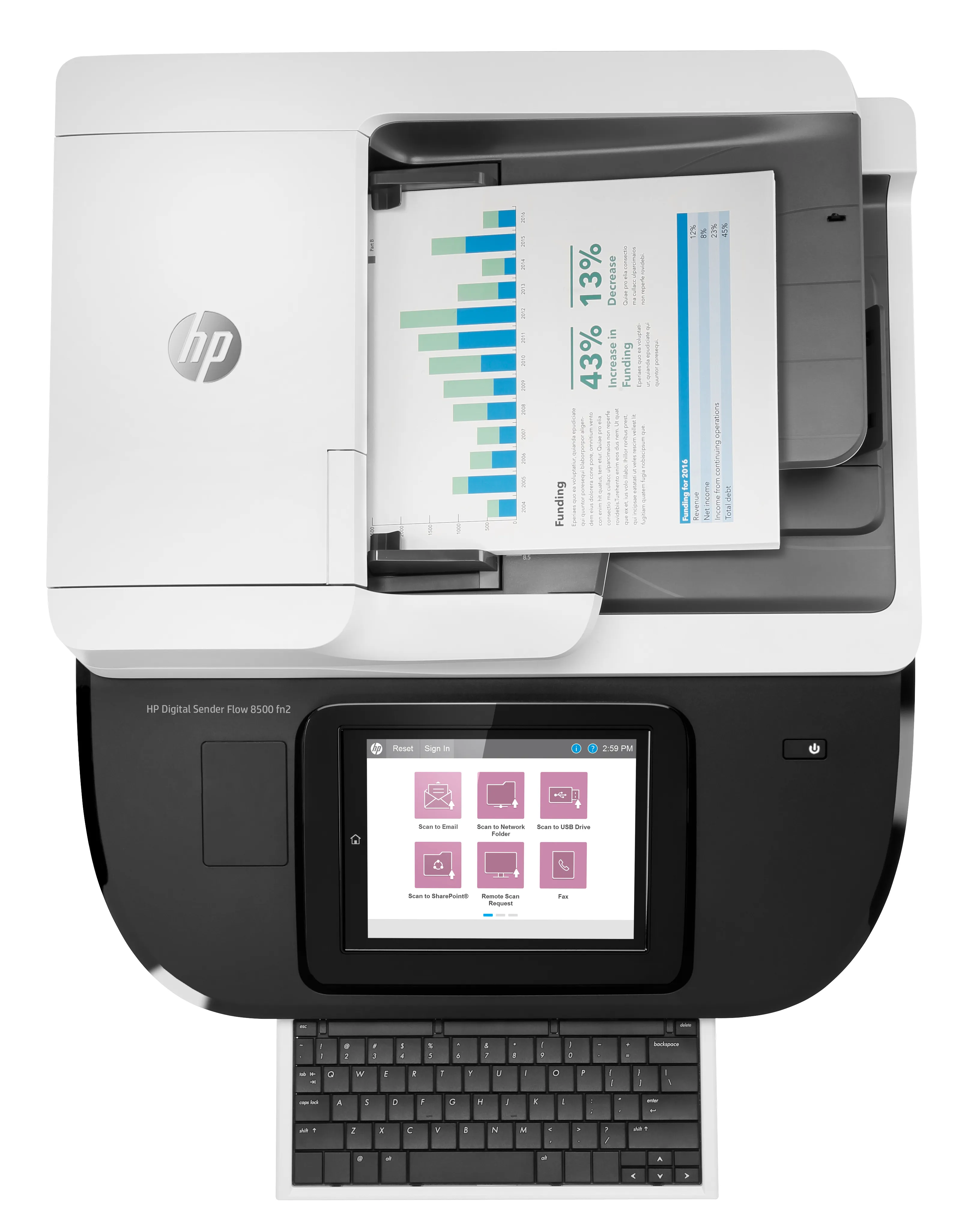 HP Digital Sender Flow 8500 Fn2 Scanner