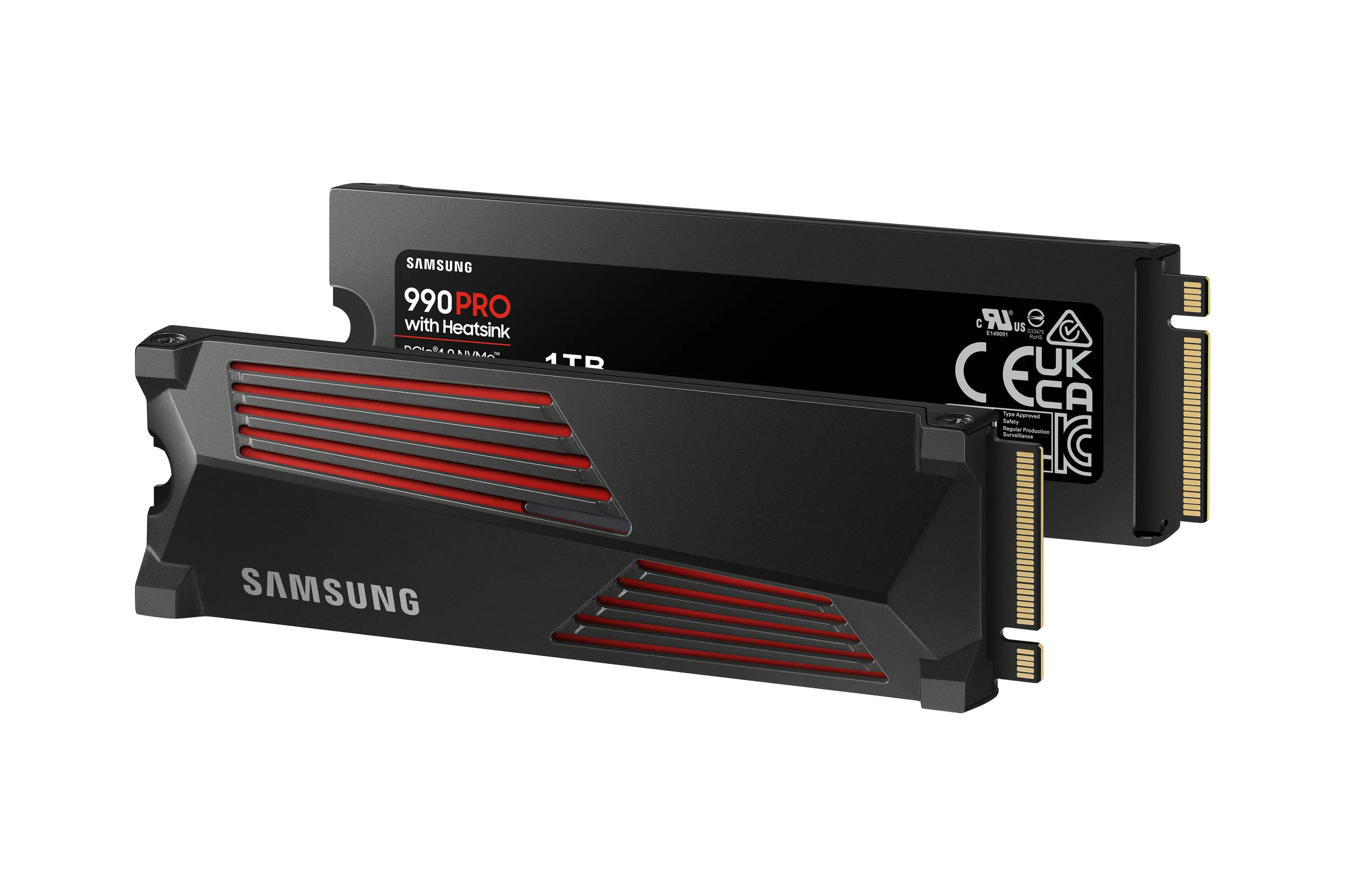Samsung 990 Pro Heatsink 1 Tt, PCIe 4.0, M.2 -SSD-levy