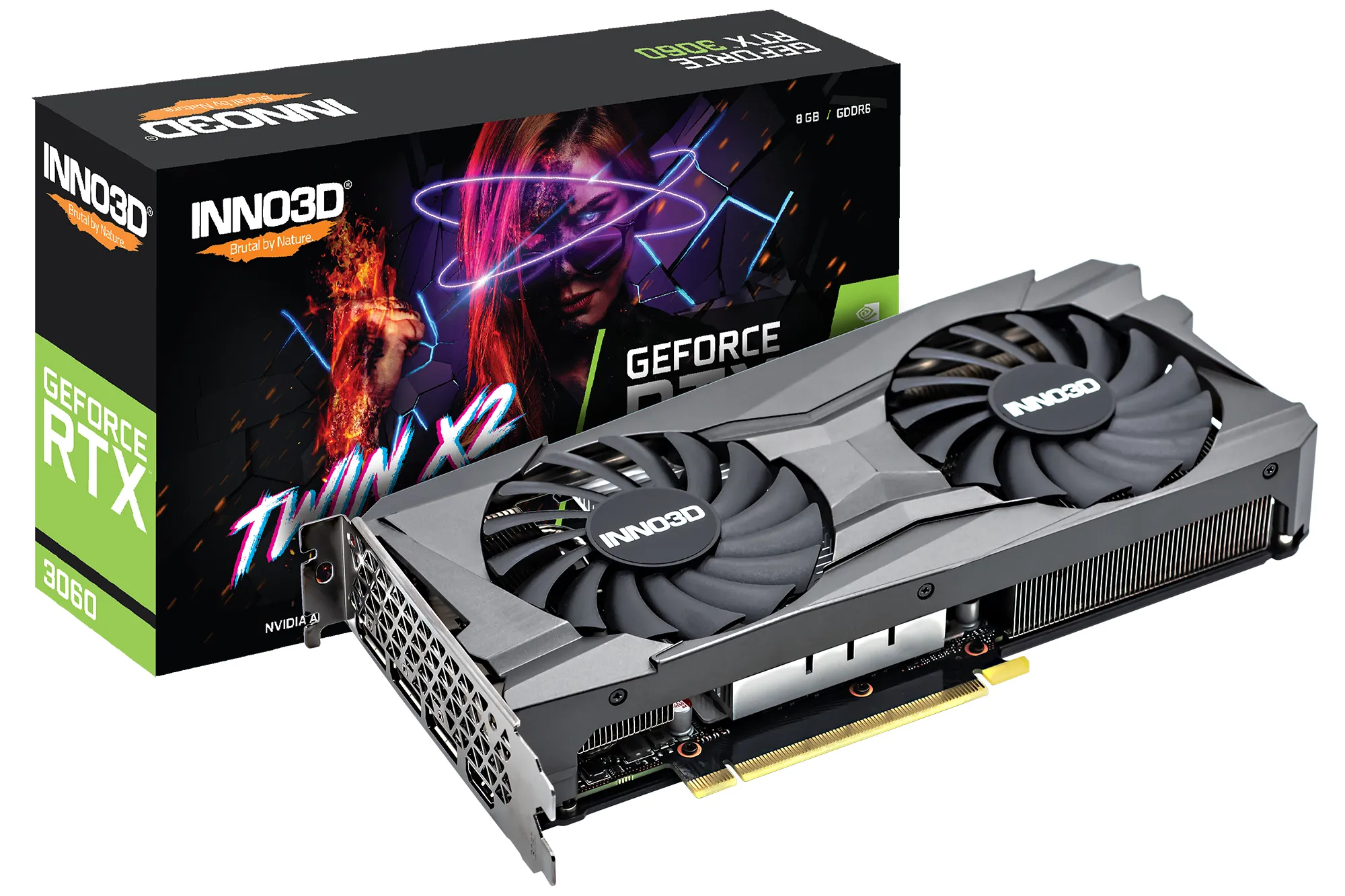 Inno3d GeForce RTX 3060 Twin X2 OC 8 Gt -näytönohjain