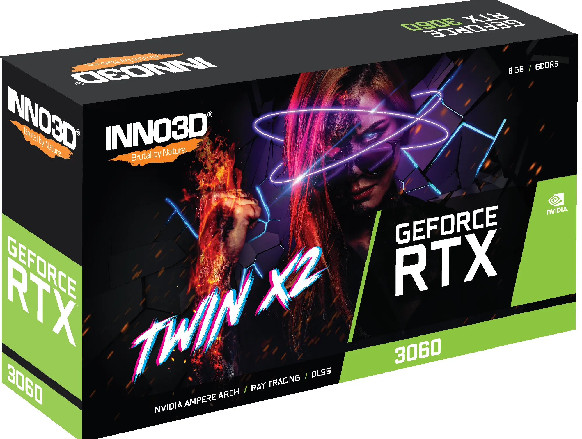 Inno3d GeForce RTX 3060 Twin X2 OC 8 Gt -näytönohjain