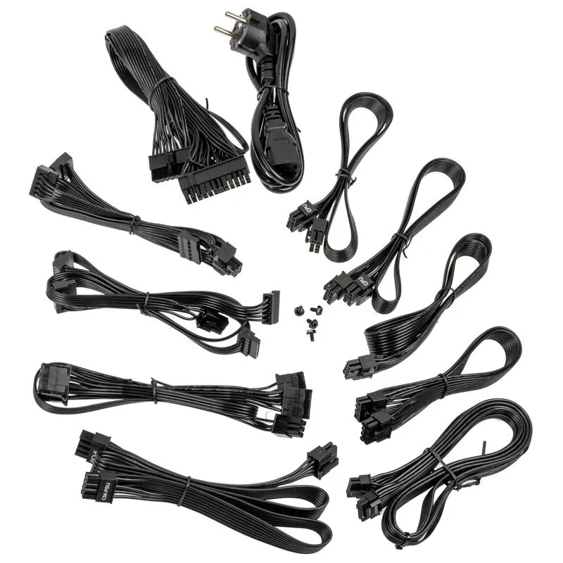Kolink KL-R850FG PSU. Gen5. Gold - 850W - strömkälla, ATX 3.0, 600W 12VHPWR, black