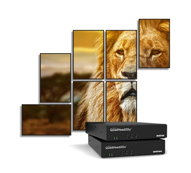 MATROX QuadHead2Go multi-monitor controller appliance