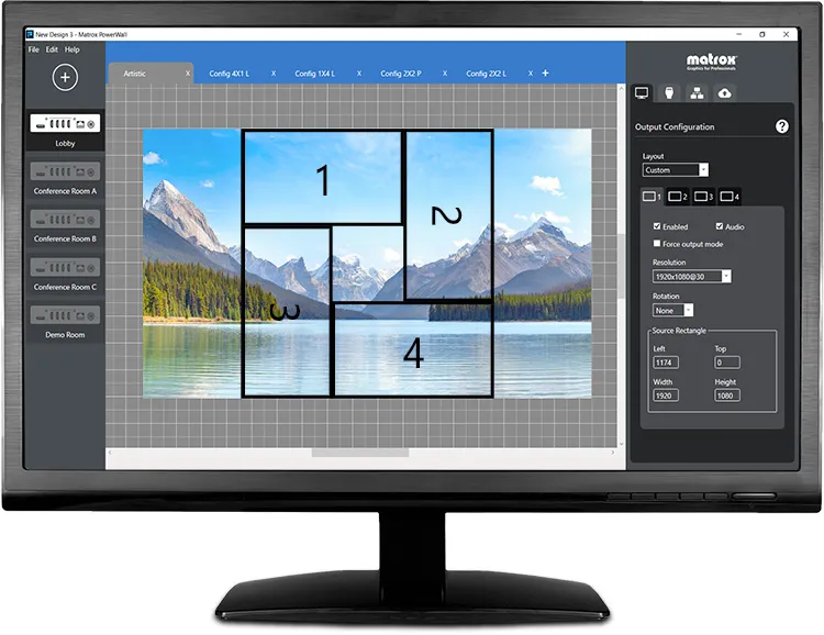 MATROX QuadHead2Go multi-monitor controller appliance