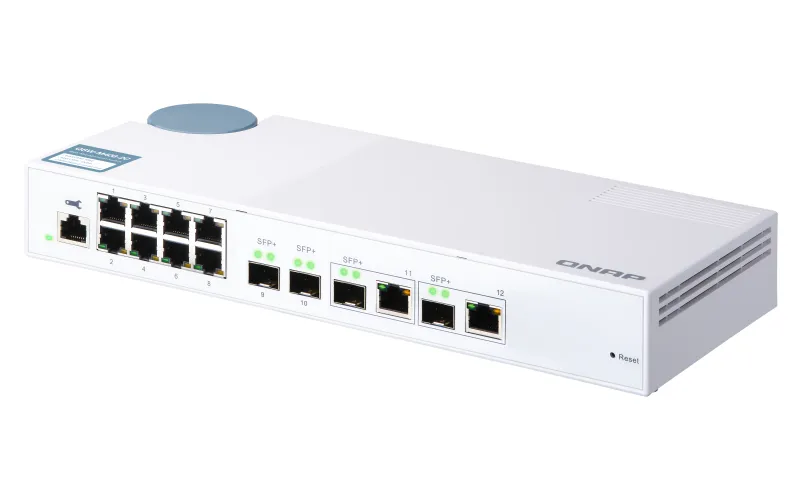 QNAP QSW-M408-2C 8 port 1Gbps 2 port 10G SFP+/ NBASE-T Combo 2 port 10G SFP+ Web Management Switch