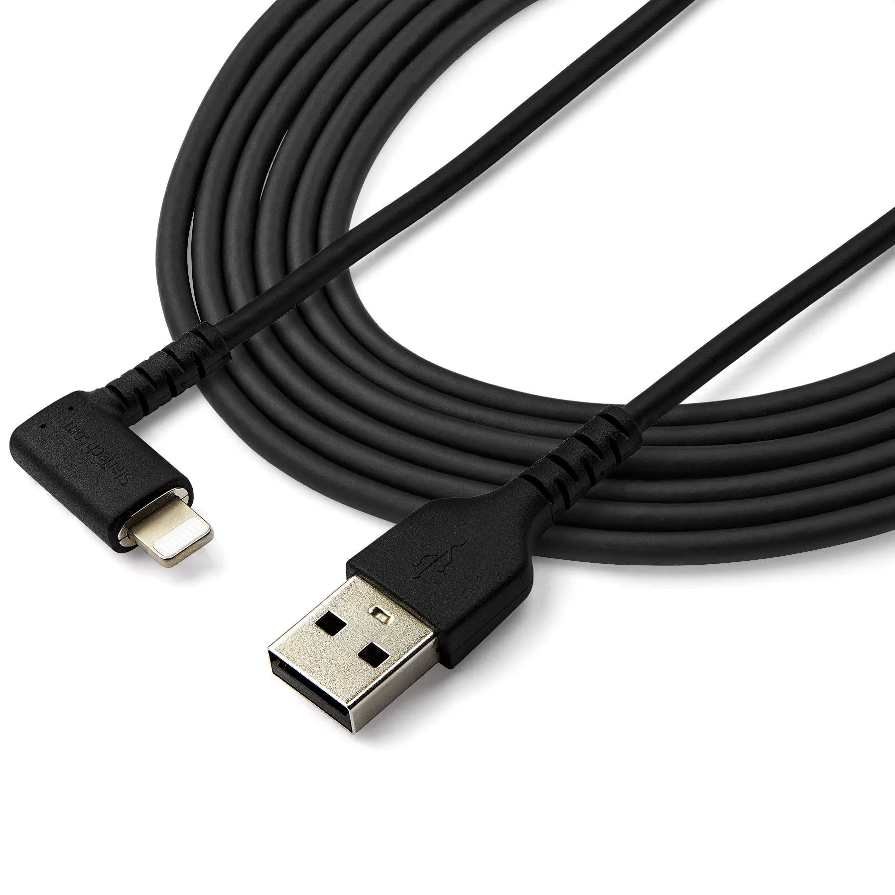 Startech Angled USB-A - Lightning - cable, 2 m, Black