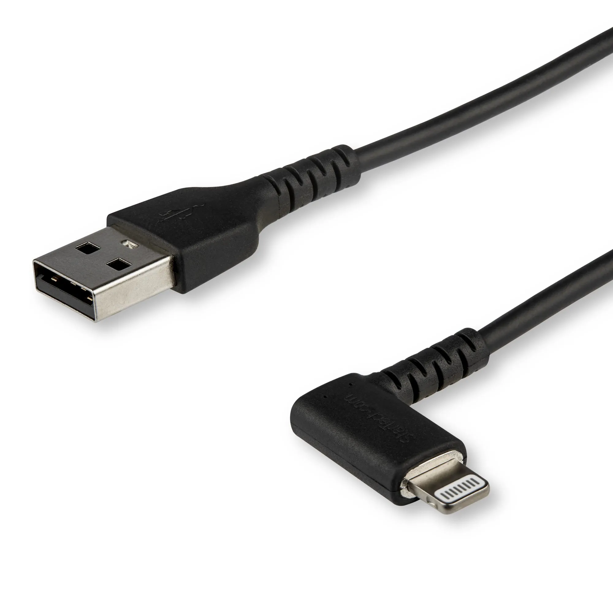 Startech Angled USB-A - Lightning - cable, 2 m, Black