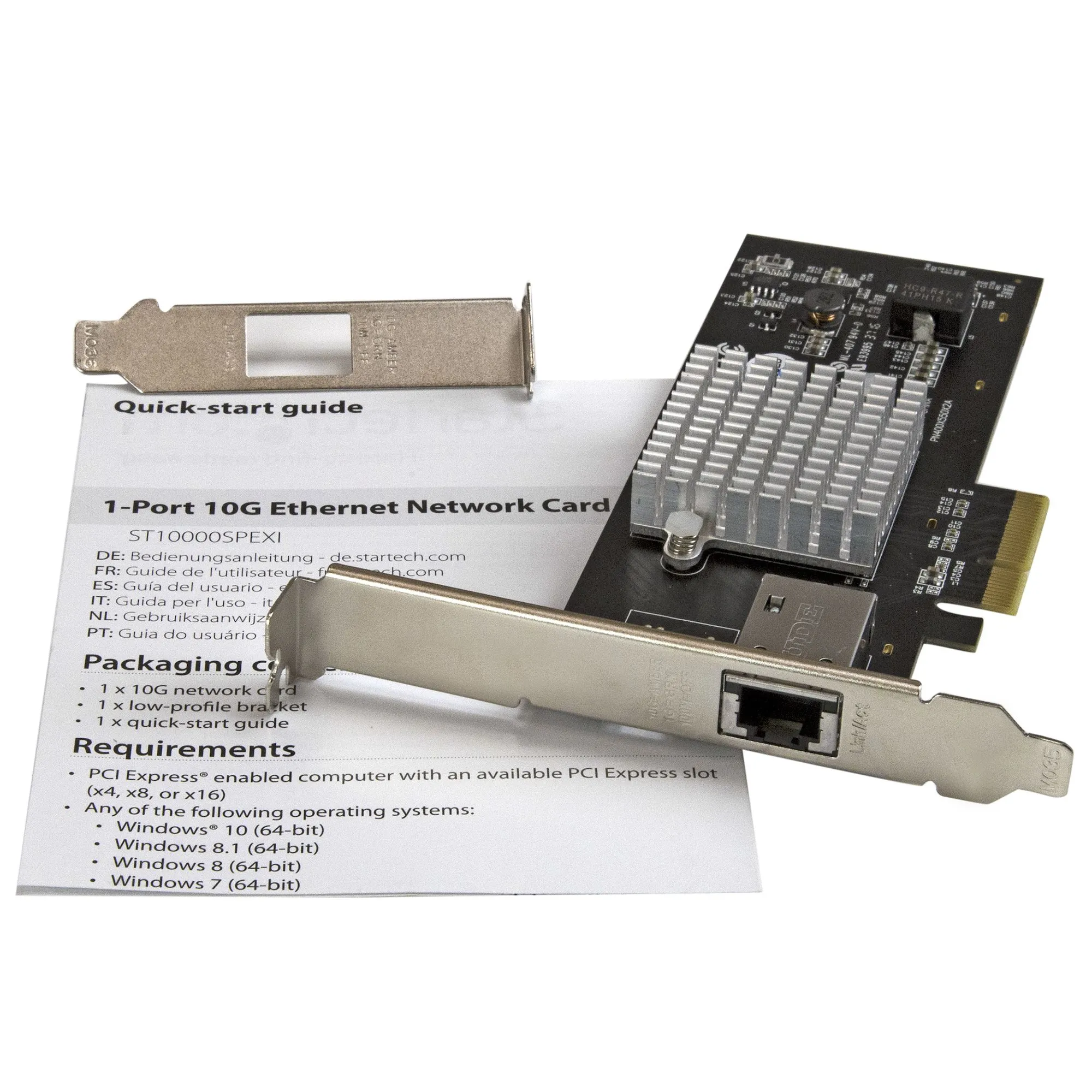 1-PORT 10GBE NETWORK CARD INTEL - X550-AT CHIP-PCI EXPRESS