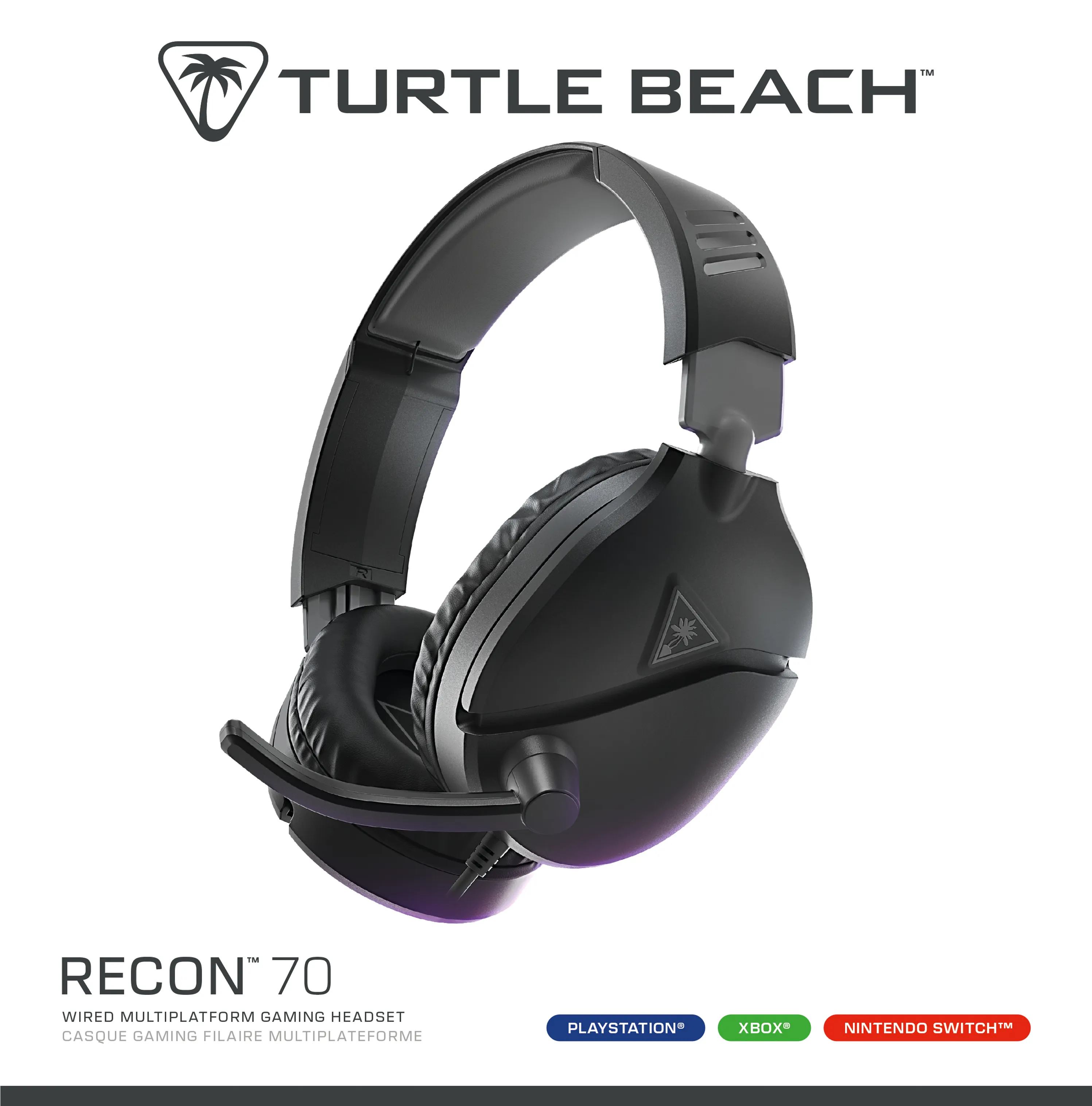 Turtle Beach Recon 70P Gaming Headset, Black