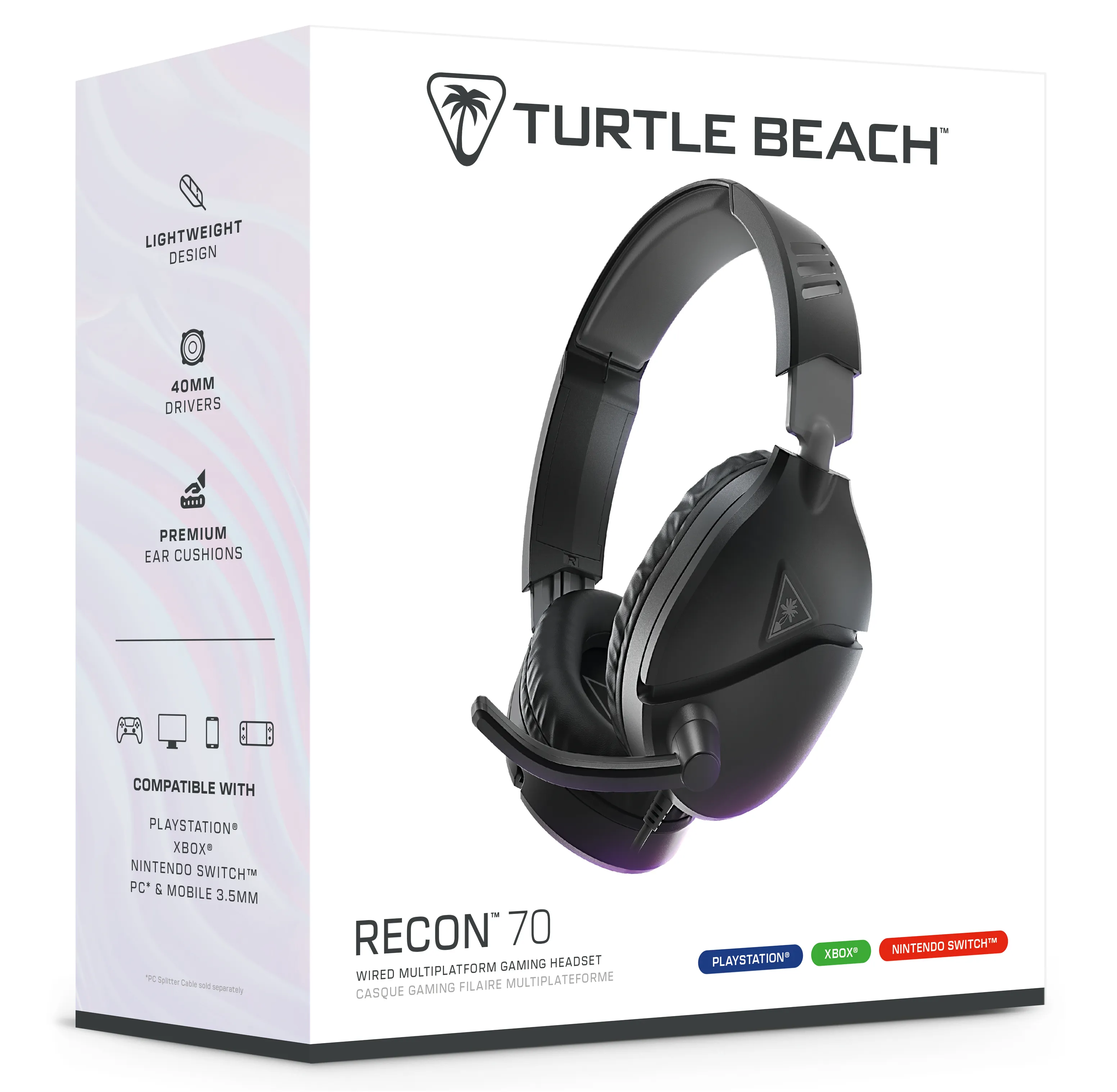 Turtle Beach Recon 70P Gaming Headset, Black