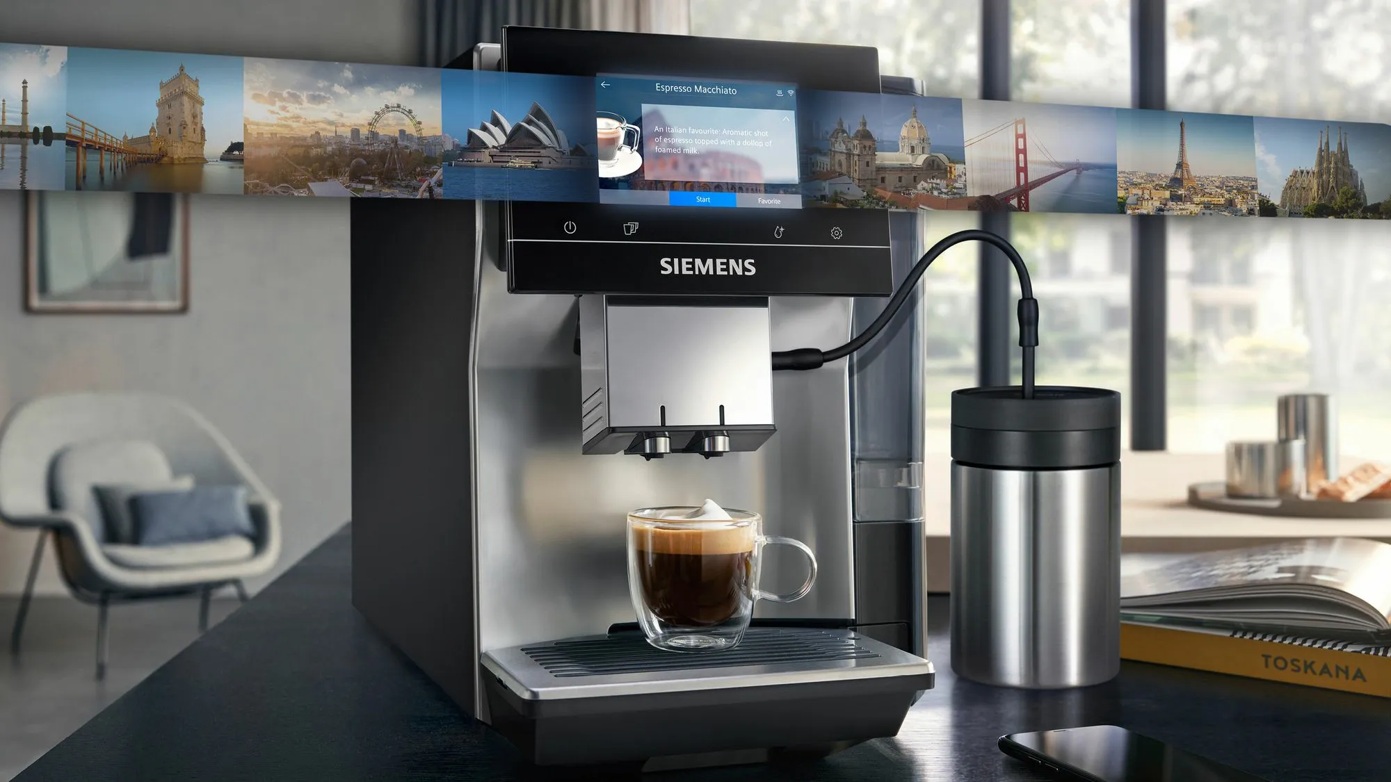 Siemens TP715D01 EQ.700 Classic - espresso machine, Grey