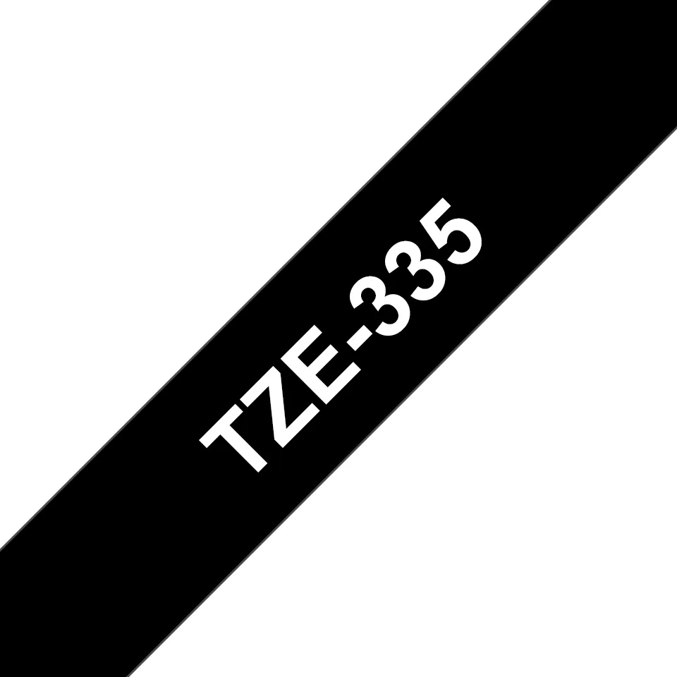 Brother TZe tape 12mmx8m white/black
