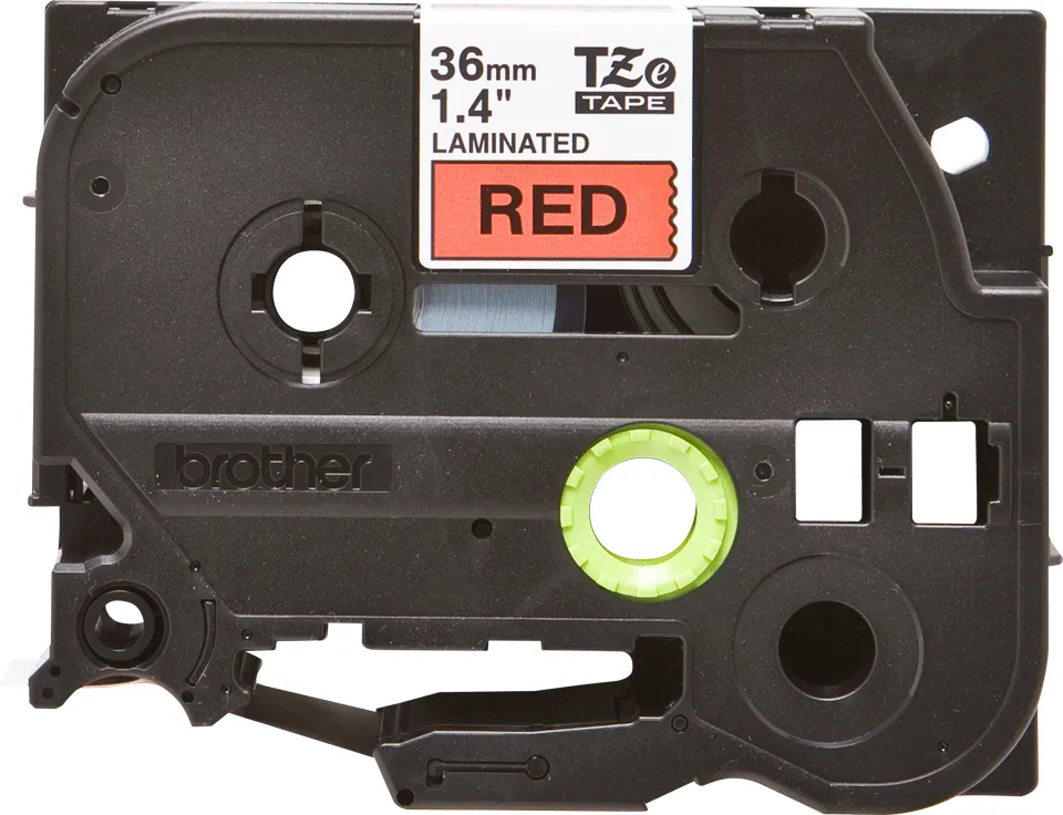 BROTHER TZ461 36 BLACK ON RED
