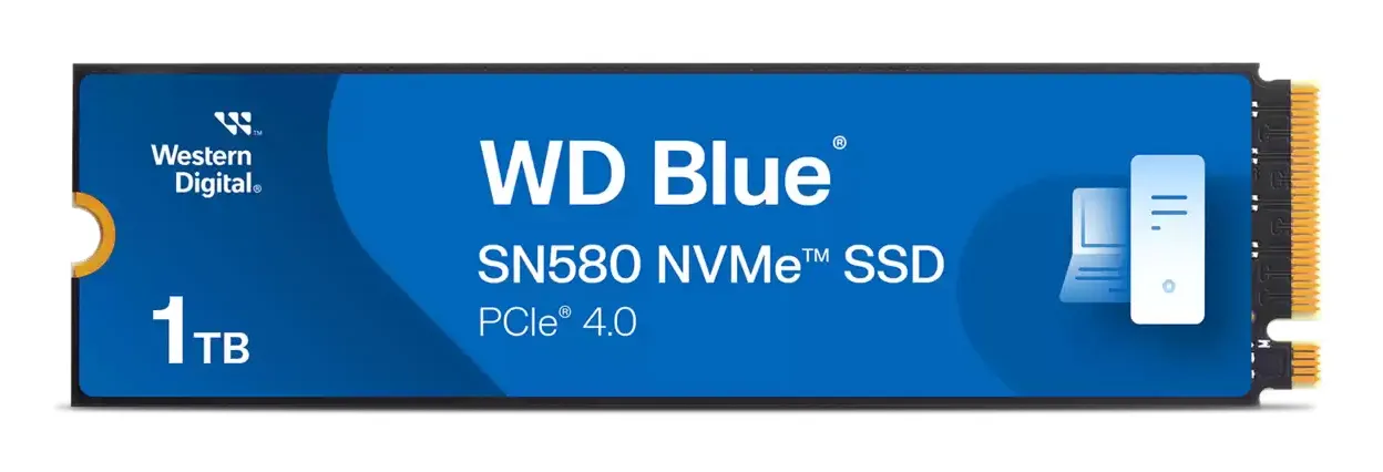 WD Blue SN580 1 TB, PCIe 4.0, M.2 - SSD