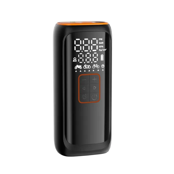 Nordic Quality - portable air compressor, 150 PSI, USB-C, musta