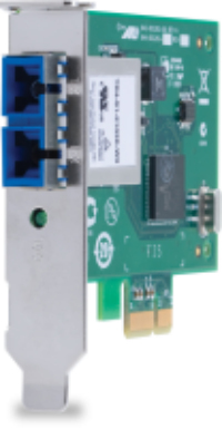 ALLIED 1x100BaseFX/ST PCI-Express NIC includes both standard and low profile brackets