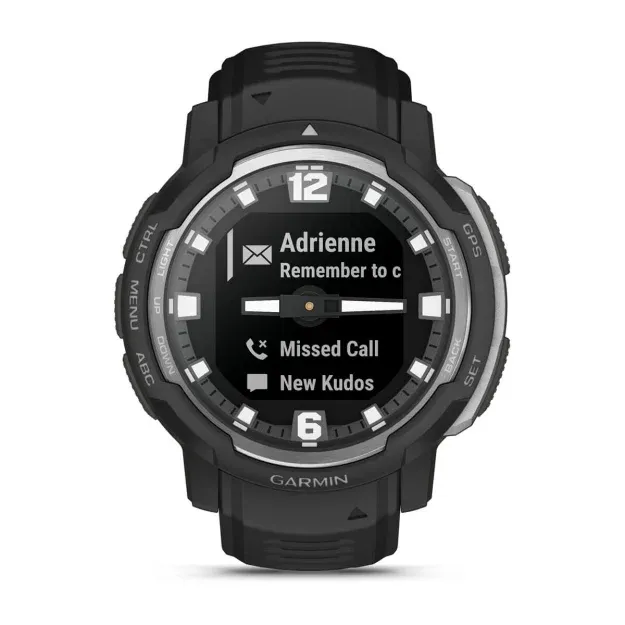 Garmin Instinct Crossover 45mm MIP Sports Watch, Black