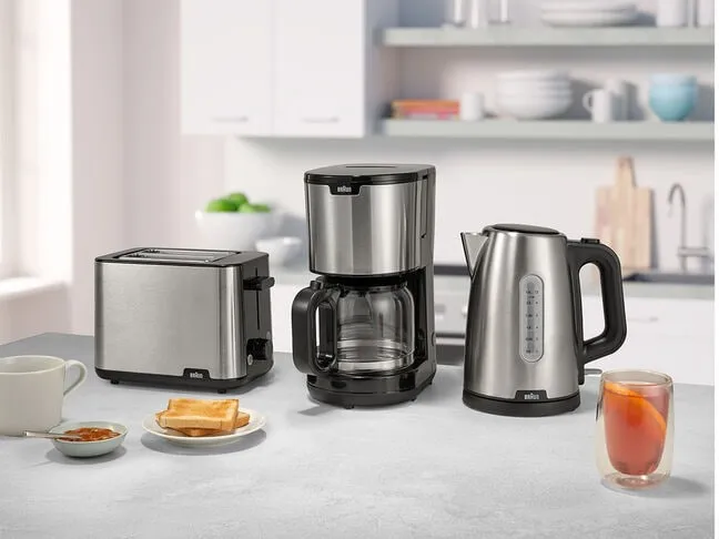 Braun PurShine HT 1510 -  brödrost, 2 skivor,  Svart, Rostfritt stål