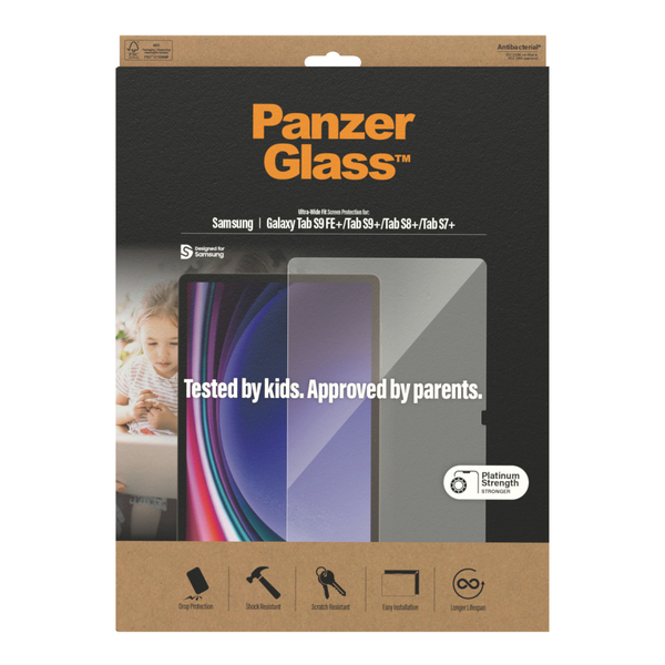 PanzerGlass Case Friendly, Galaxy Tab S7+ - Screen Glass