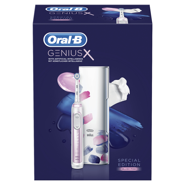 Oral-B Genius X -s&auml;hk&ouml;hammasharja, Hopea/Valkoinen