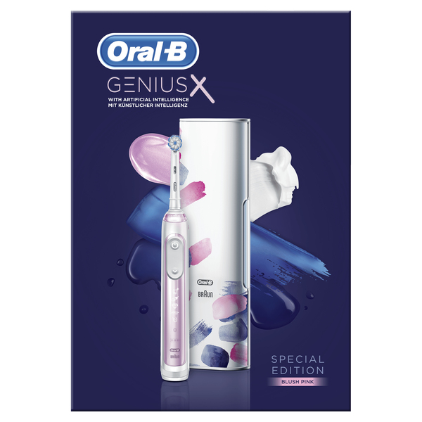 Oral-B Genius X -s&auml;hk&ouml;hammasharja, Hopea/Valkoinen