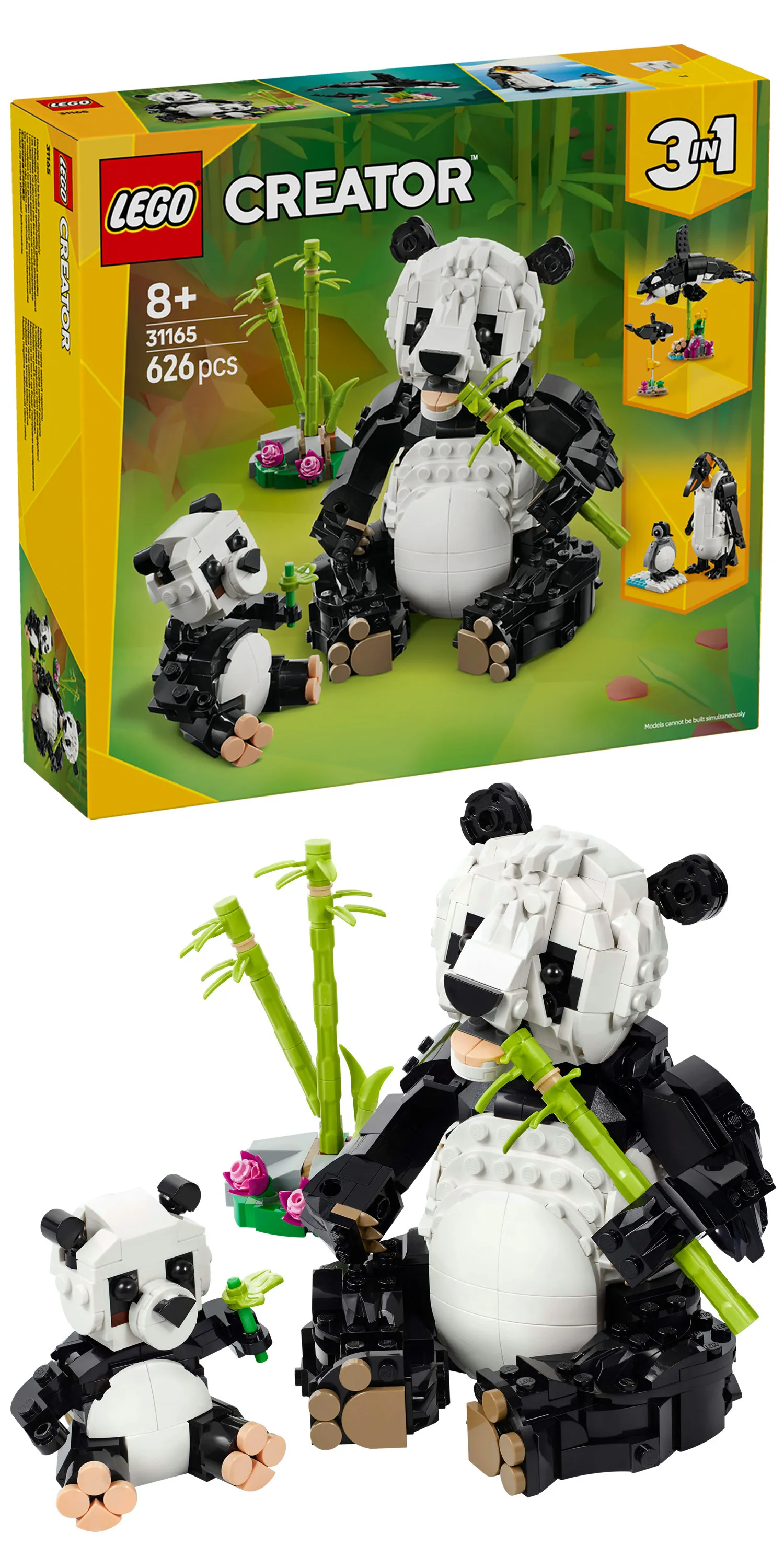 LEGO Creator 3-in-1 Wildlife: Panda Family 31165