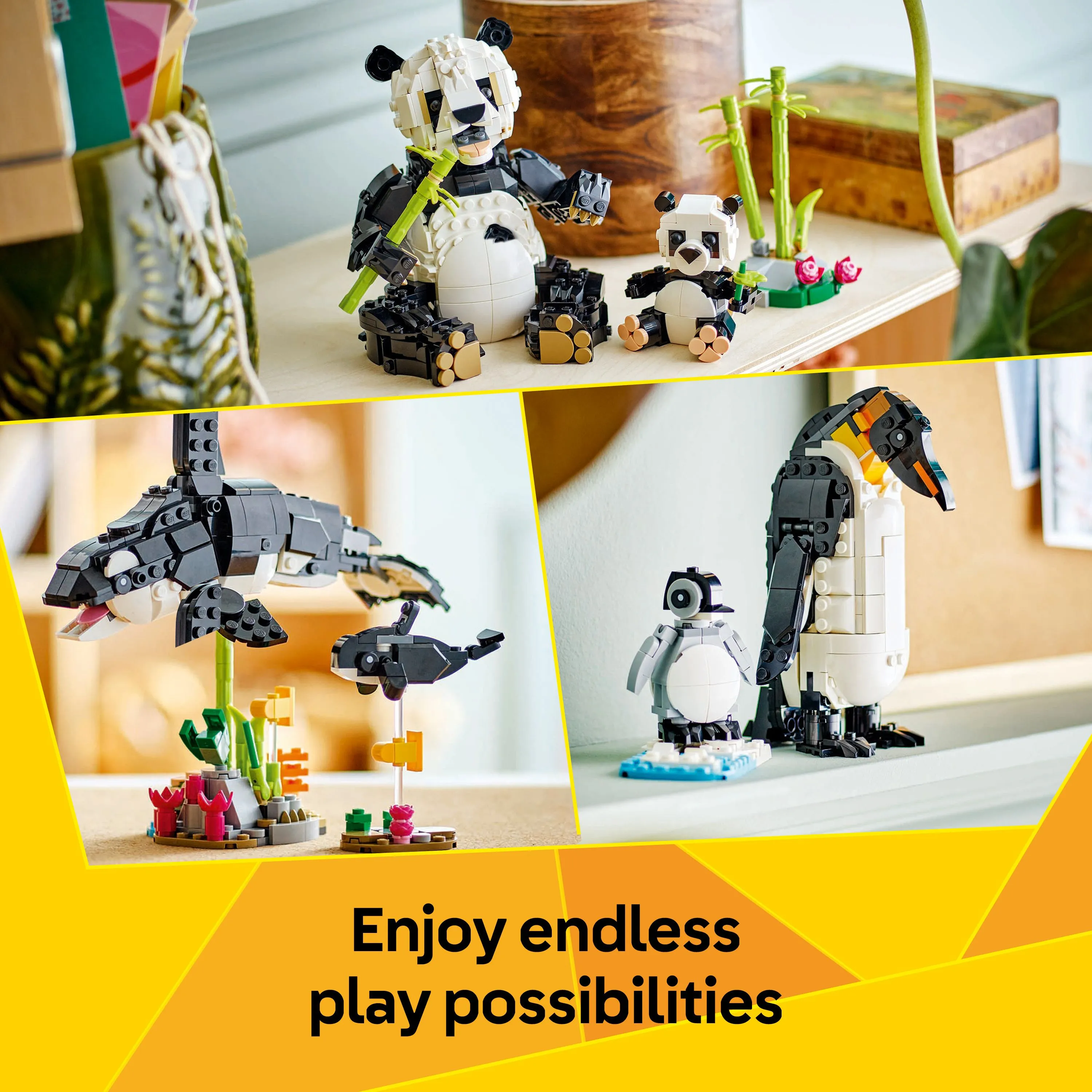 LEGO Creator 3-in-1 Wildlife: Panda Family 31165