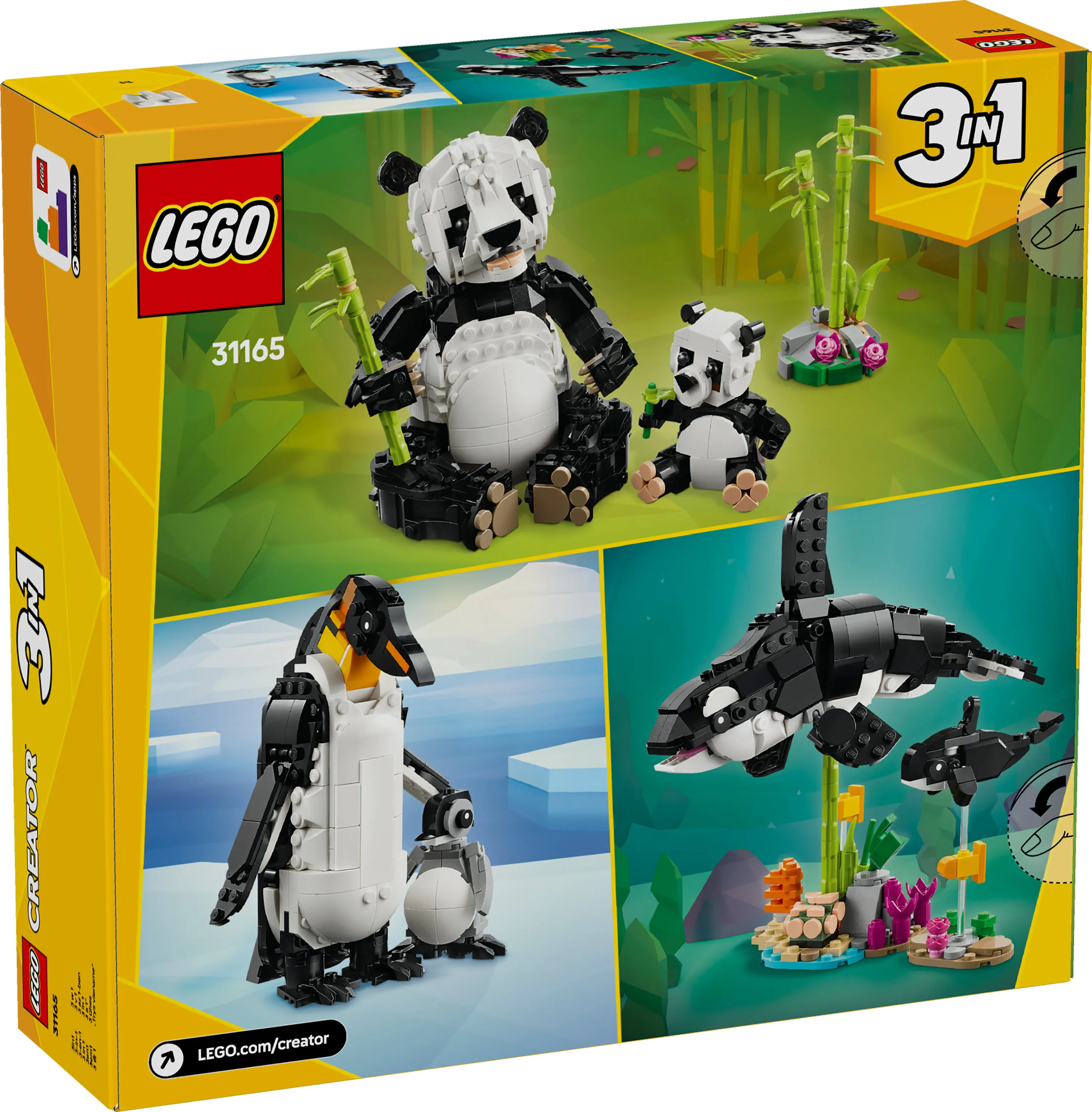 LEGO Creator 3-in-1 Wildlife: Panda Family 31165
