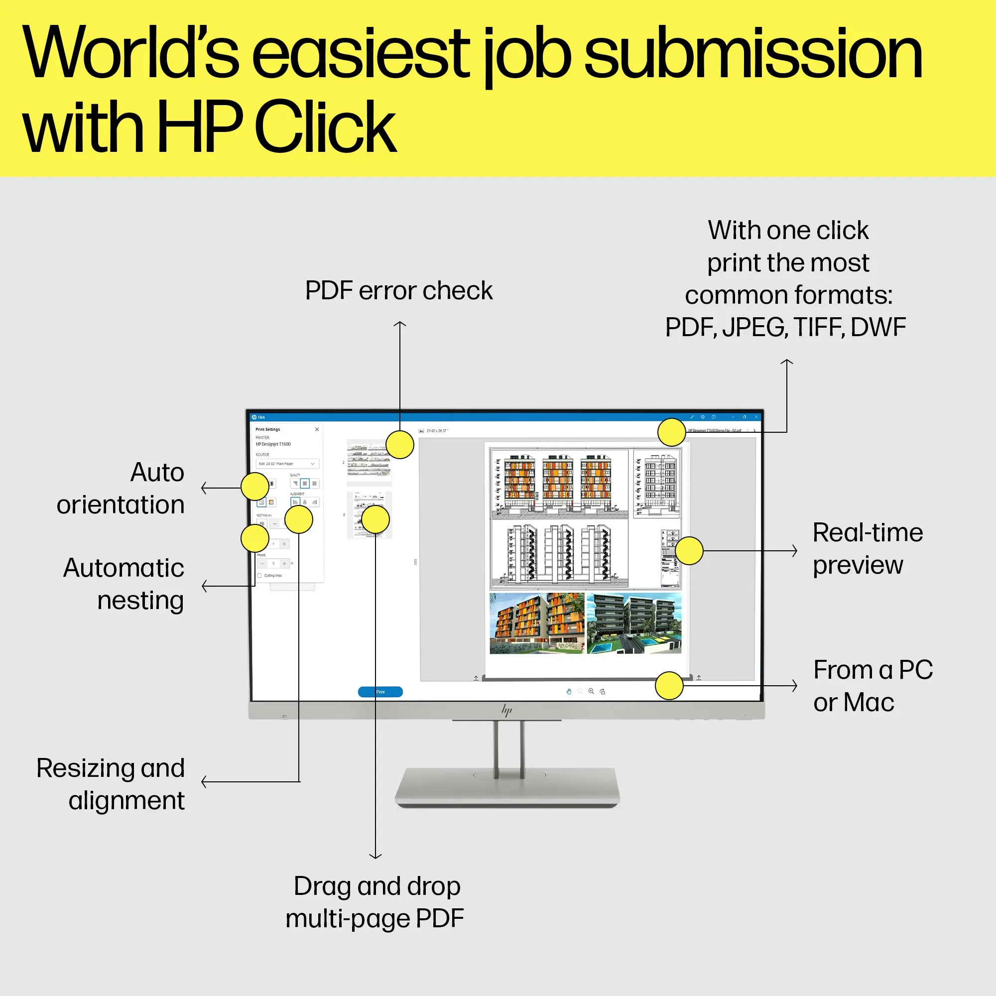 HP DesignJet T2600dr PS 36-in MFP