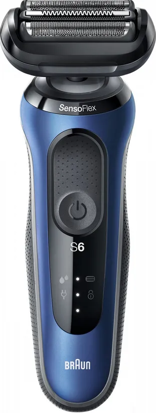Braun Series 6 61-B7200CC -parranajokone, musta/sininen