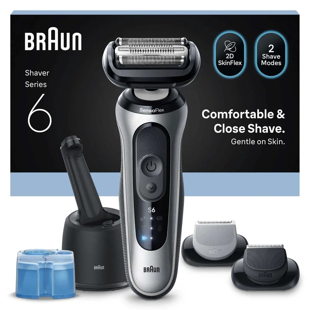 Braun Series 6 62-S7650cc -parranajokone, hopea
