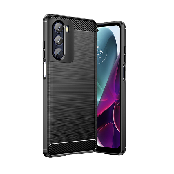 Insmat Carbon &amp; Steel, Moto G200 -suojakuori, Musta