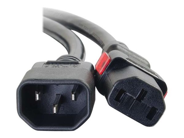 C2G - Virtajohto - IEC 60320 C14 to IEC 60320 C13 - vaihtovirta 250 V - 10 A - 3 m - musta