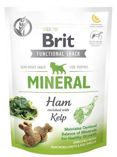 Brit Care Dog Functional Snack Mineral Ham, Puppy, Spannm&aring;lsfritt, 150 g
