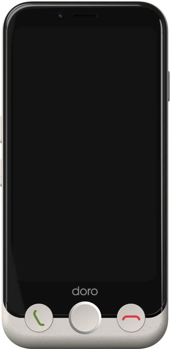 Doro Aurora A11 4G, Android -puhelin, Valkoinen