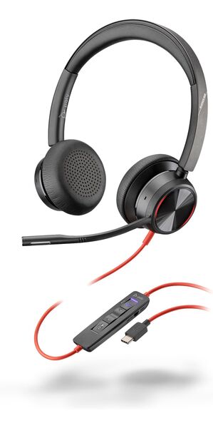 HP Poly Blackwire 8225 Headset, Black