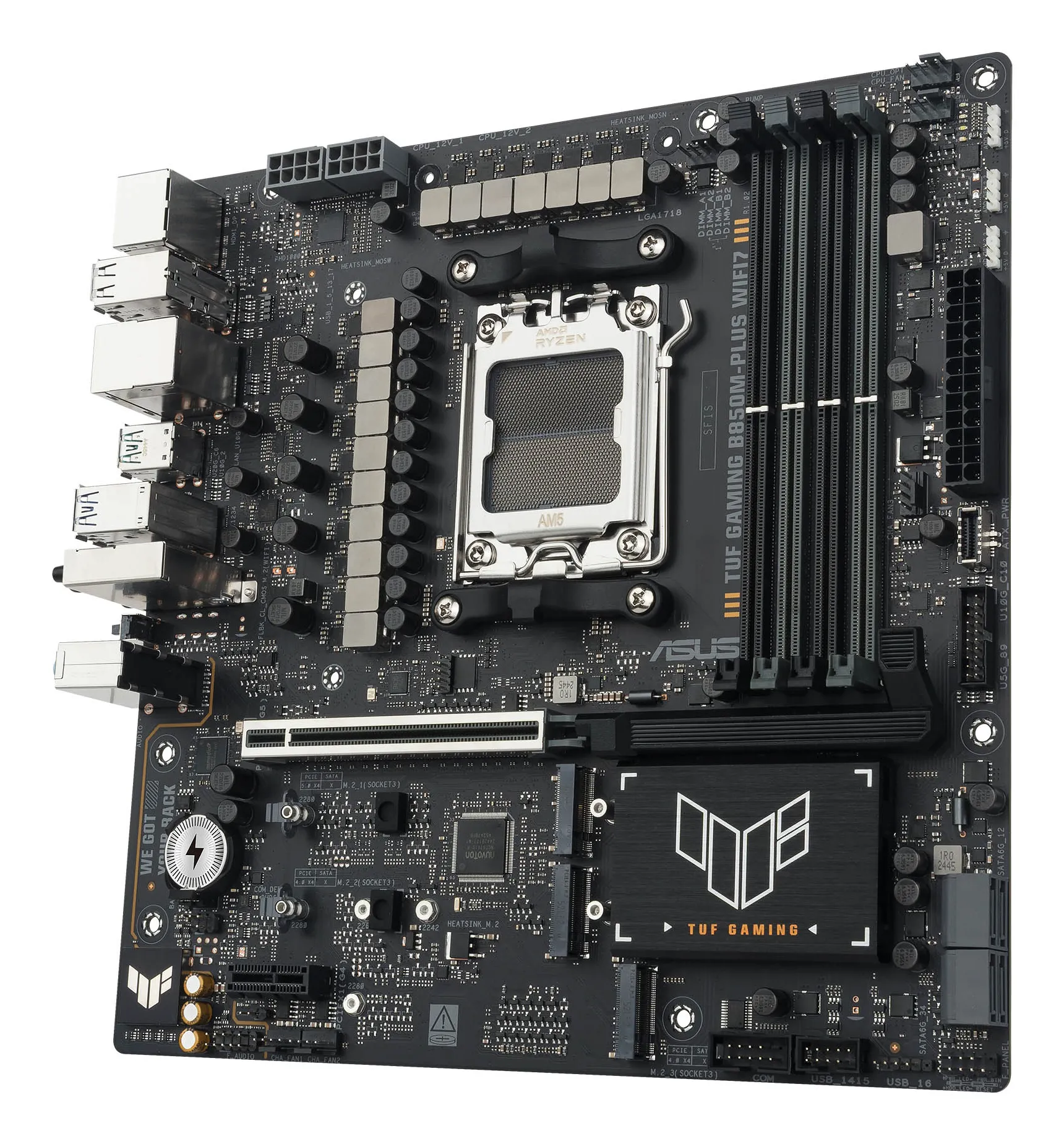Asus TUF GAMING B850M-PLUS WiFi 7 AM5 mATX Motherboard Asus TUF GAMING B850M-PLUS WiFi 7 AM5 mATX Motherboard