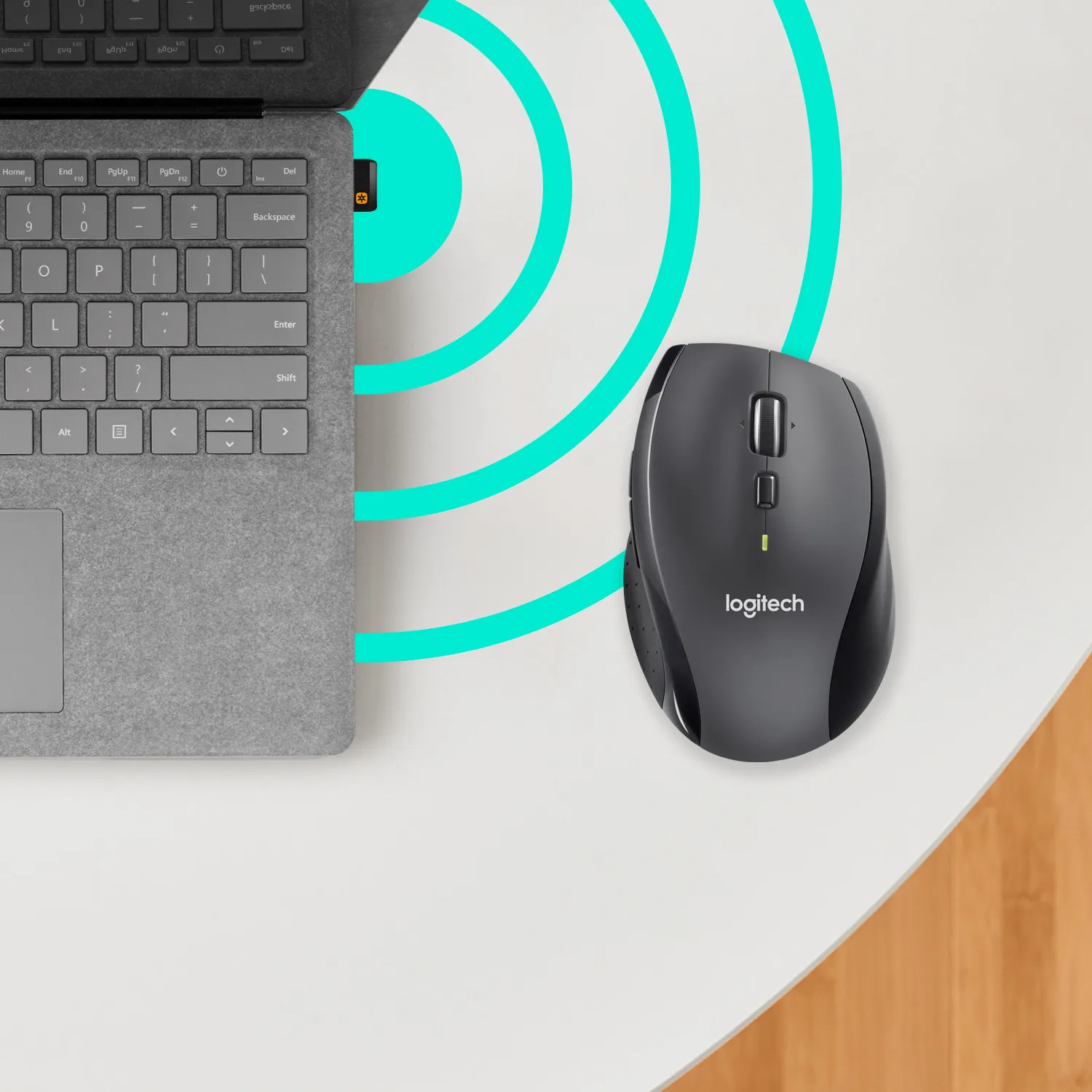 Logitech M705 -langaton hiiri, puuhiili