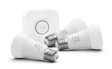 Philips Hue White and Color Ambiance E27 A60 LED-aloituspakkaus (3 lamppua + silta)
