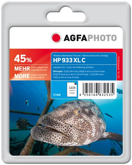 AGFAPHOTO APHP933CXL -mustekasetti, cyan
