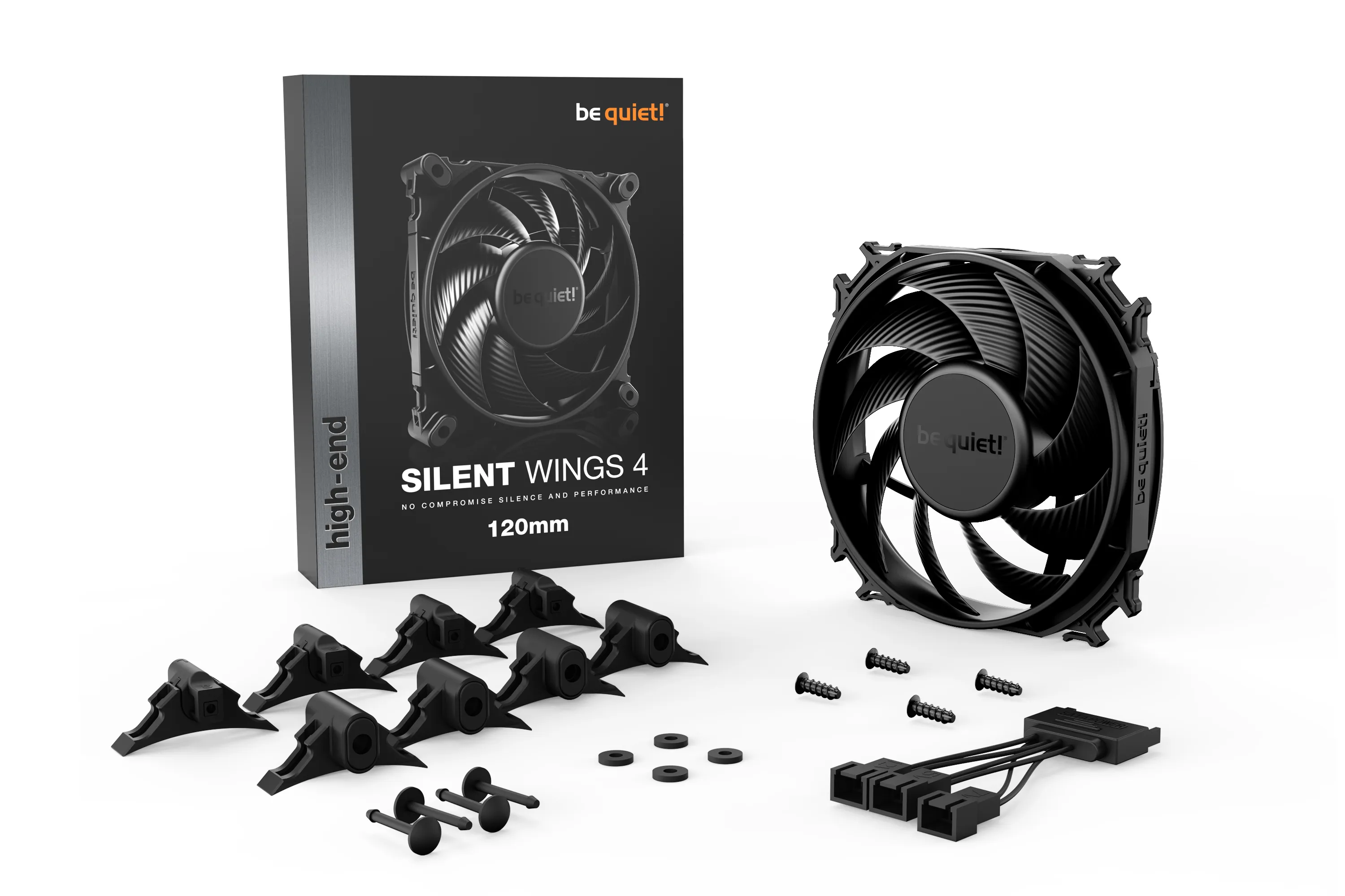 be quiet! Silent Wings 4, 120mm - case fan, black