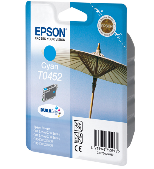 Epson St C64/66/84 cyan mustepatruuna 8ml durabrite