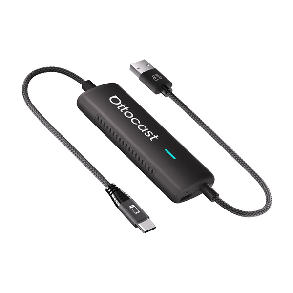 OTTOCAST CA450 Mirror Touch Wireless CarPlay Adapter with Bi-Directional Phone Mirroring