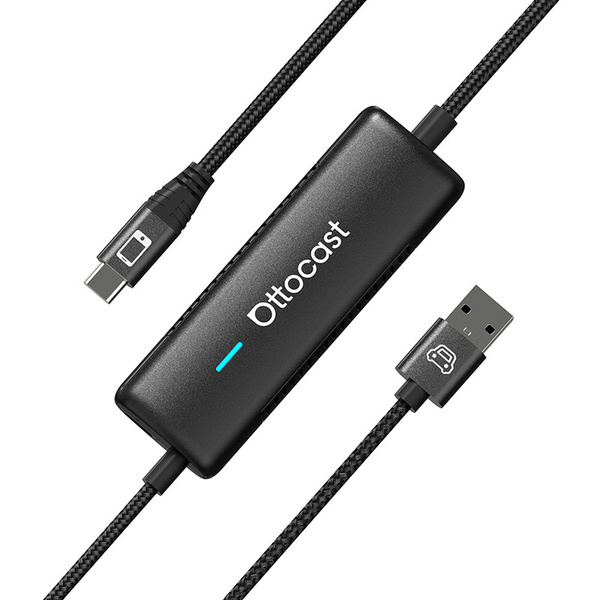 OTTOCAST CA450 Mirror Touch Wireless CarPlay Adapter with Bi-Directional Phone Mirroring